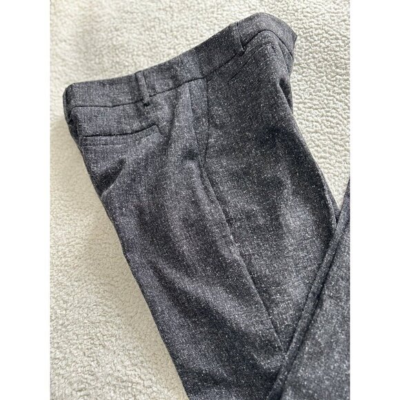 Van Heusen Studio Womens Stretch Dark Gray Tweed Straight Leg Dress Pants 2R - Picture 5 of 12
